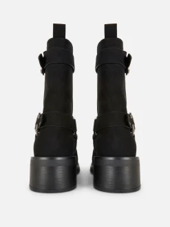 Mujer Primark Botas|Botines Moteros De Antelina