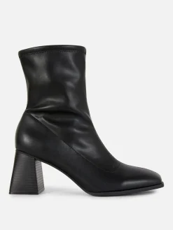 Mujer Primark Botas|Botín Elástico De Punta Cuadrada