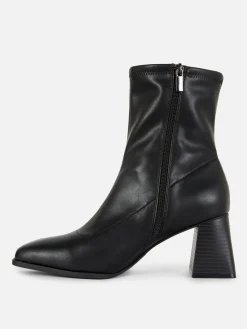 Mujer Primark Botas|Botín Elástico De Punta Cuadrada