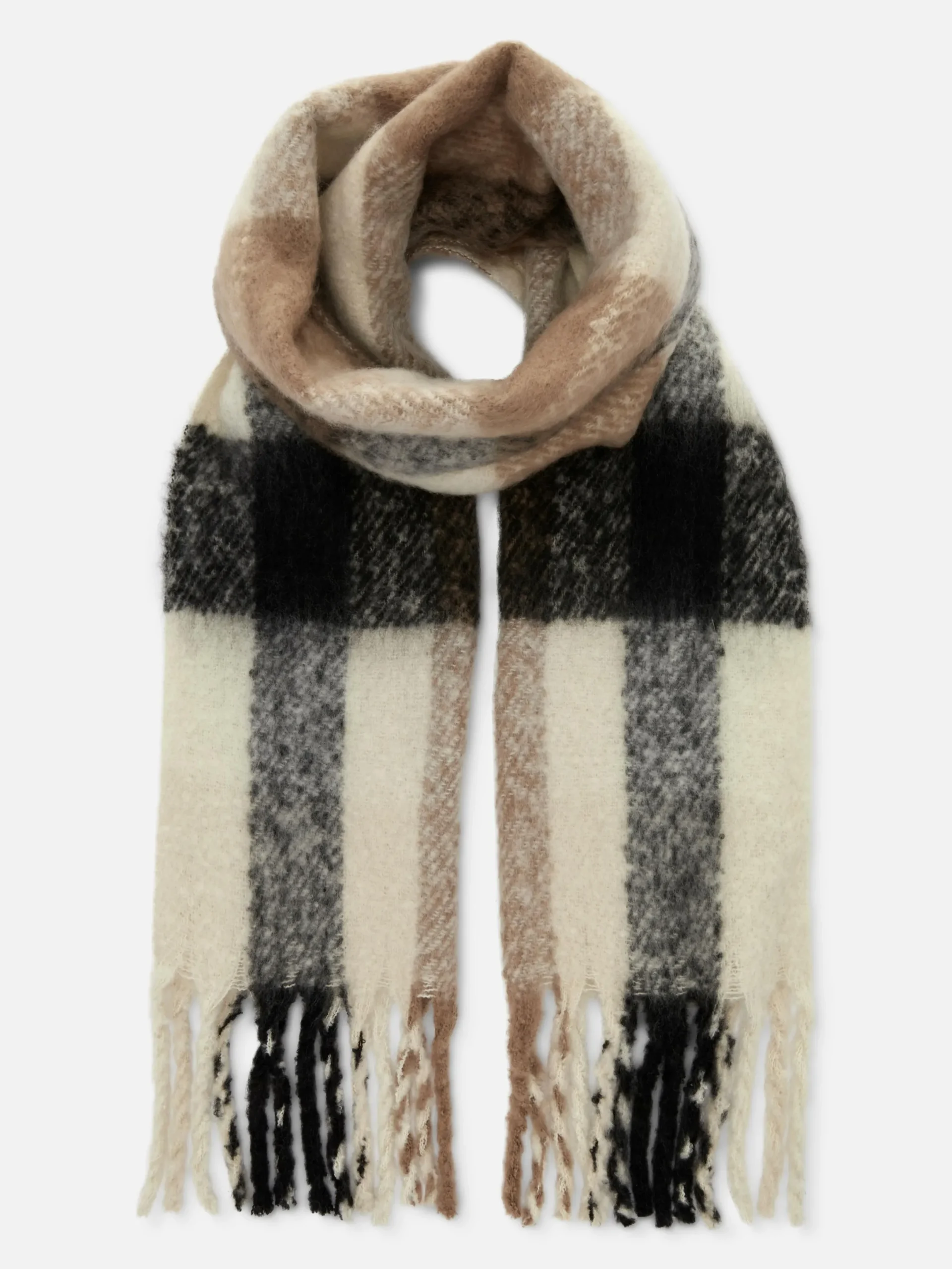 Mujer Primark Gorros, Sombreros, Guantes Y Bufandas|Bufanda Cepillada Con Borlas