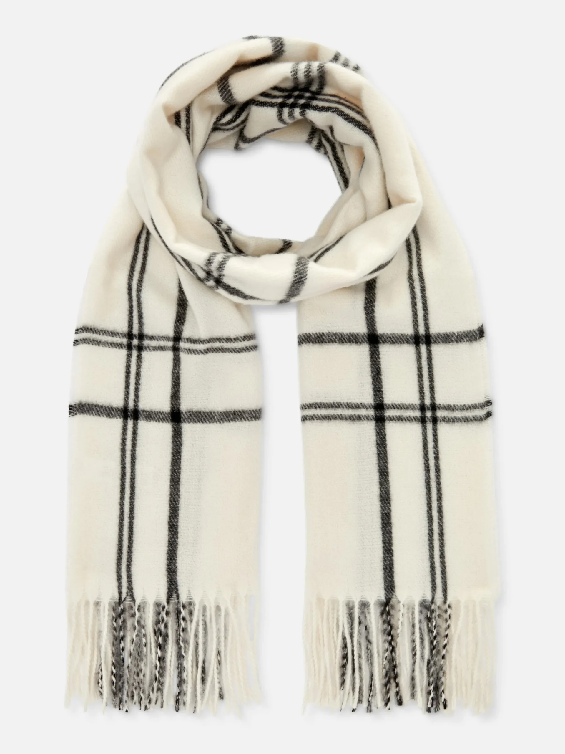 Mujer Primark Gorros, Sombreros, Guantes Y Bufandas|Bufanda Con Ribete De Borlas