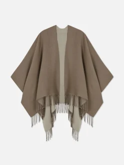 Mujer Primark Gorros, Sombreros, Guantes Y Bufandas|Bufanda Tipo Capa Con Borlas