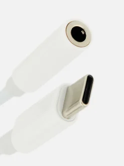 Primark Cargadores|Cable Adaptador De Conector De Audio A USB-C