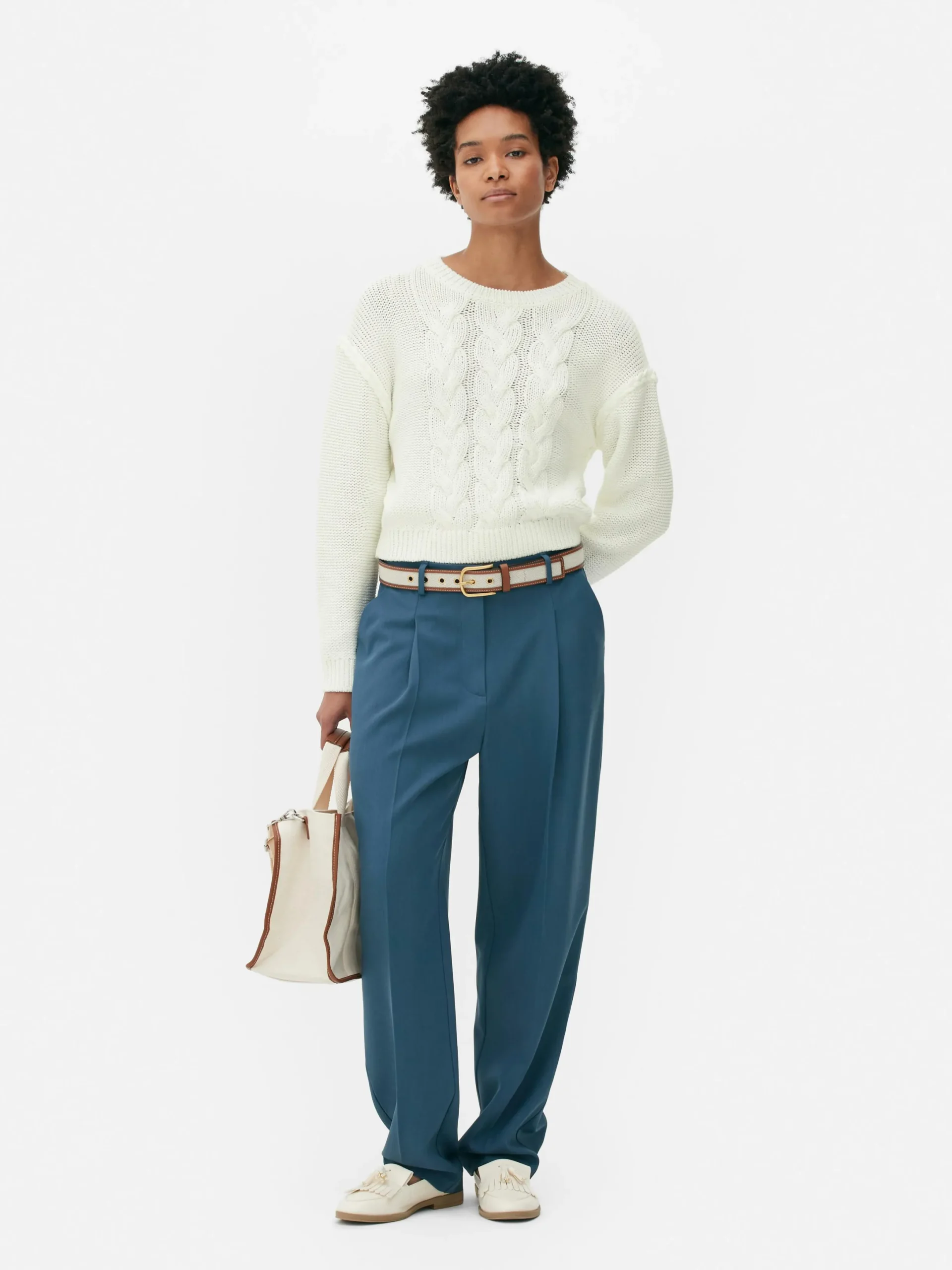 Mujer Primark Jerseys Y Cárdigans|Cable Knit Dropped Shoulder Jumper