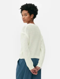 Mujer Primark Jerseys Y Cárdigans|Cable Knit Dropped Shoulder Jumper