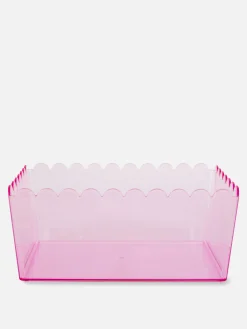 Primark Cajas Y Cestas|Caja De Almacenaje Translúcida Con Borde Festoneado