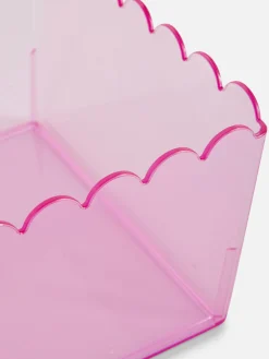 Primark Cajas Y Cestas|Caja De Almacenaje Translúcida Con Borde Festoneado