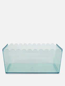 Primark Cajas Y Cestas|Caja De Almacenaje Translúcida Con Borde Festoneado