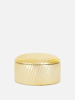 Primark Decoracion De Hogar|Caja Metalizada Para Abalorios