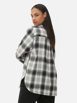 Mujer Primark Camisas Y Blusas|Camisa A Cuadros Con Botones