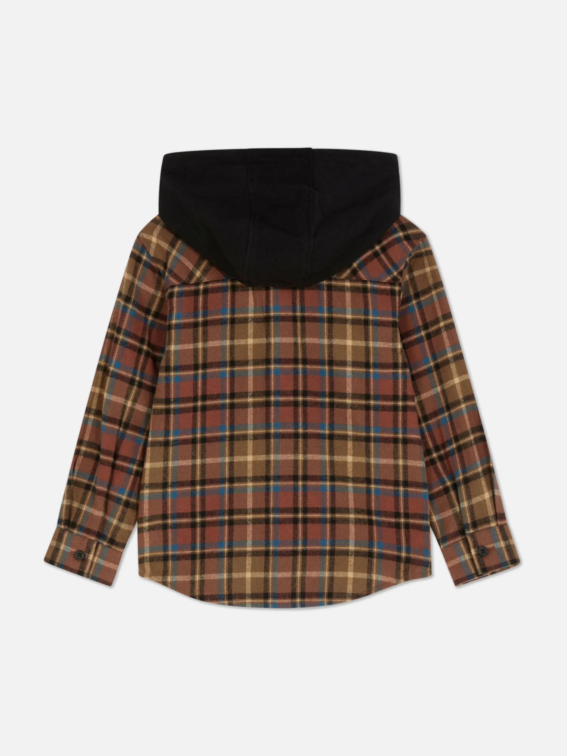 Niños Primark Camisas|Camisa A Cuadros Con Capucha