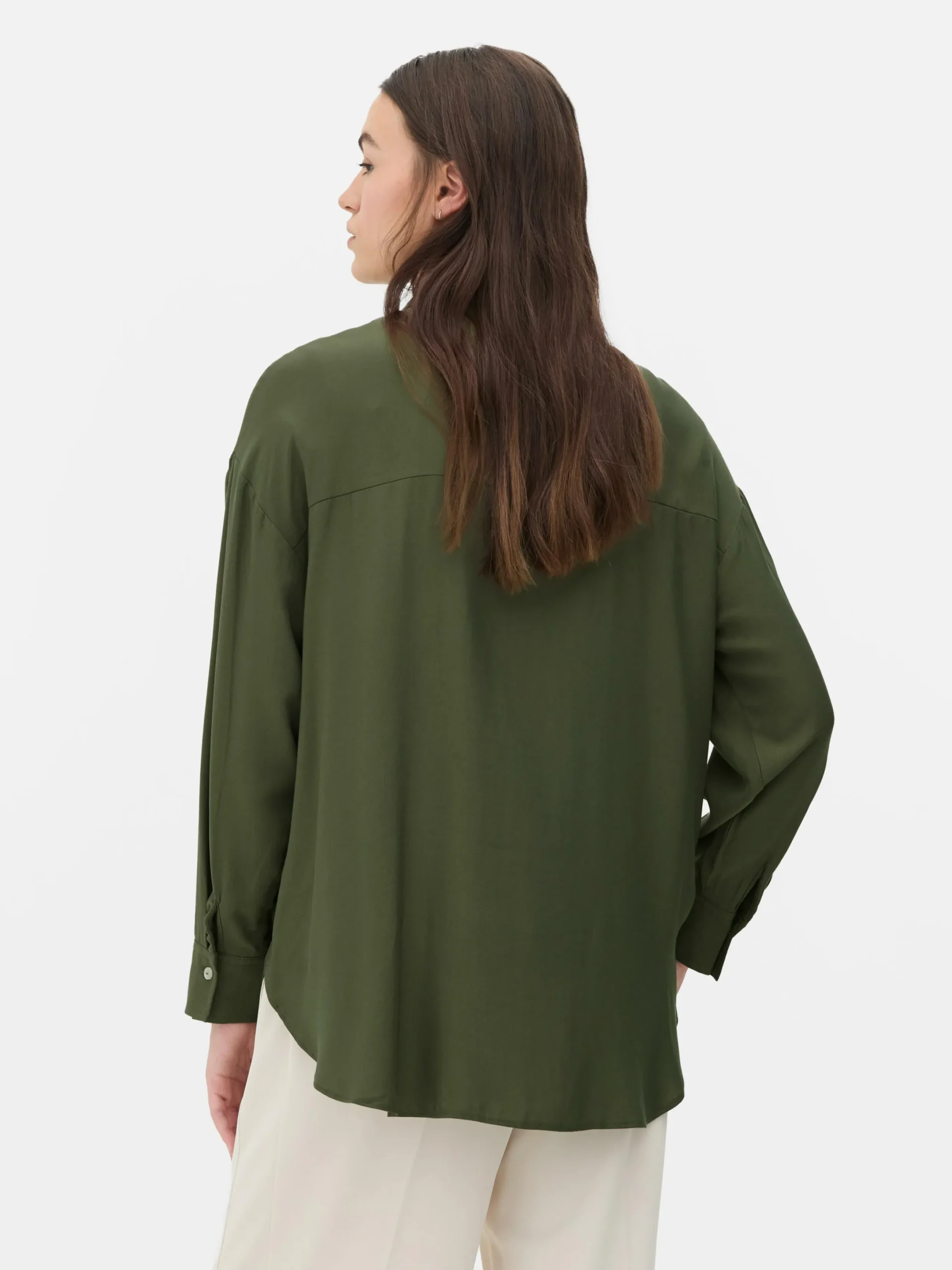 Mujer Primark Camisas Y Blusas|Camisa Con Cuello Abotonado Y Bolsillo En El Pecho