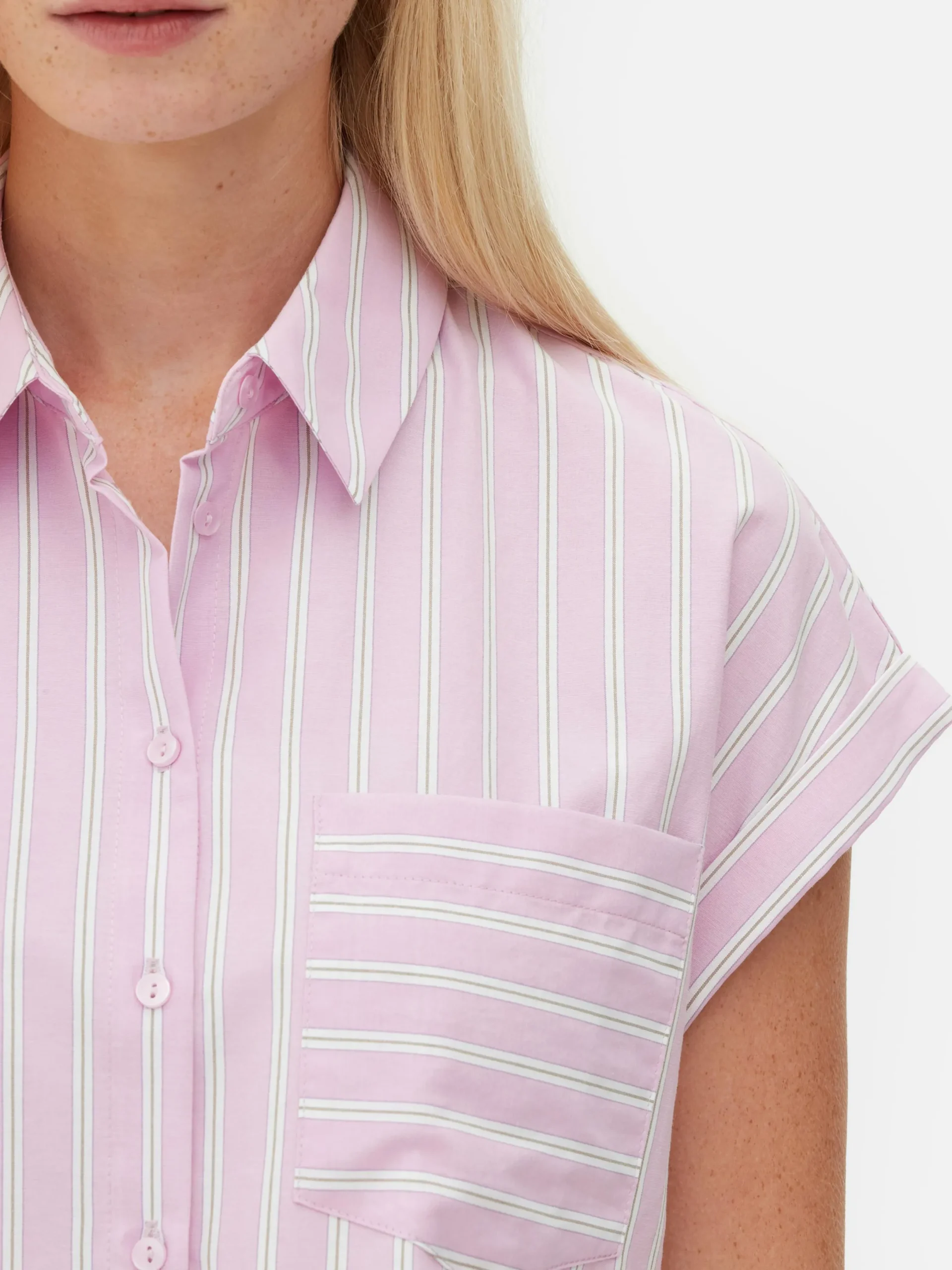 Mujer Primark Camisas Y Blusas|Camisa Corta De Manga Corta