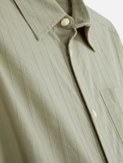 Hombre Primark Camisas|Camisa De Jacquard Con Manga Larga