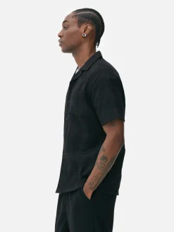 Hombre Primark Camisas|Camisa De Manga Corta Con Botones