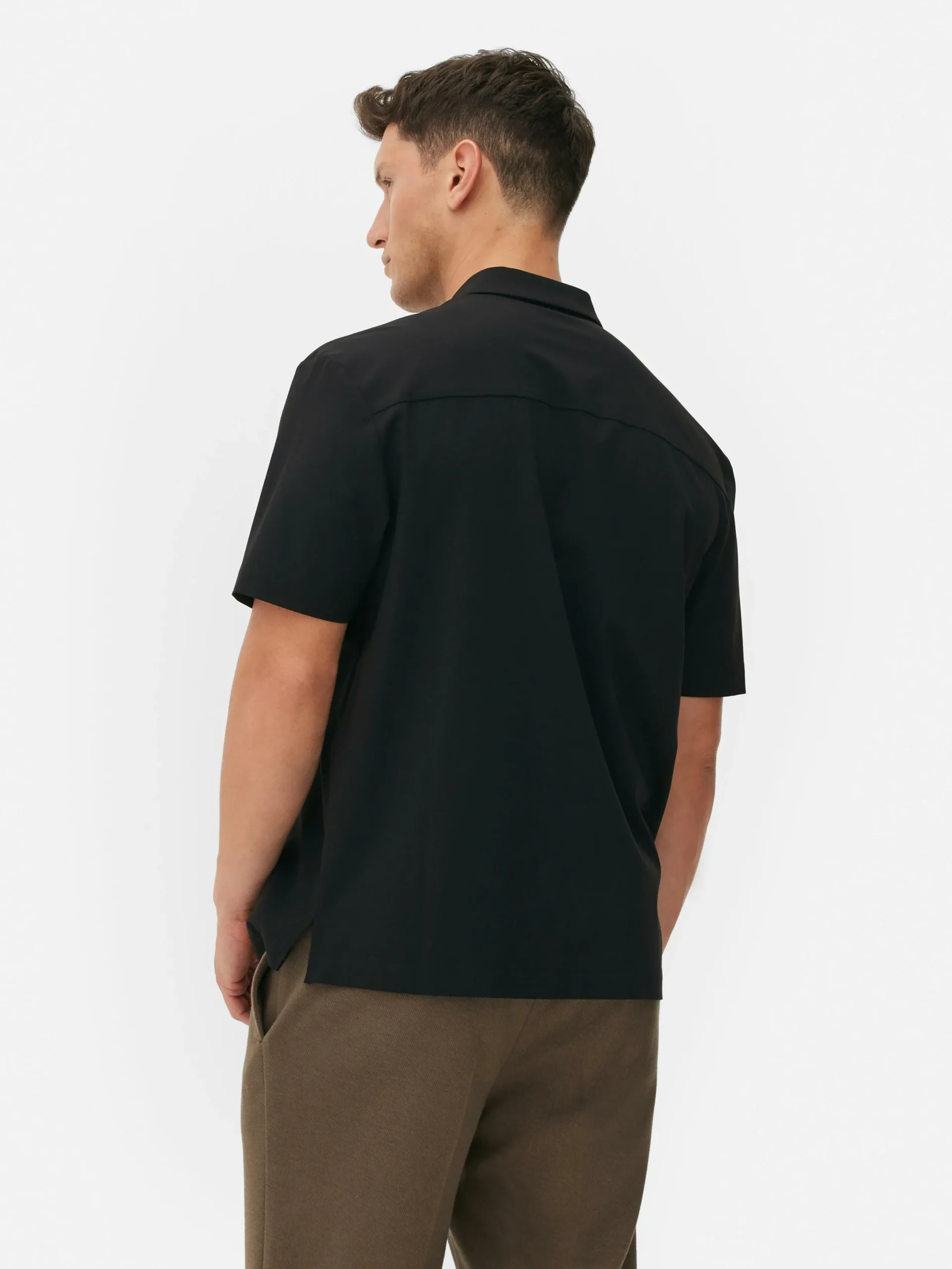 Hombre Primark Camisas|Camisa De Manga Corta Y Corte Cuadrado De Kem