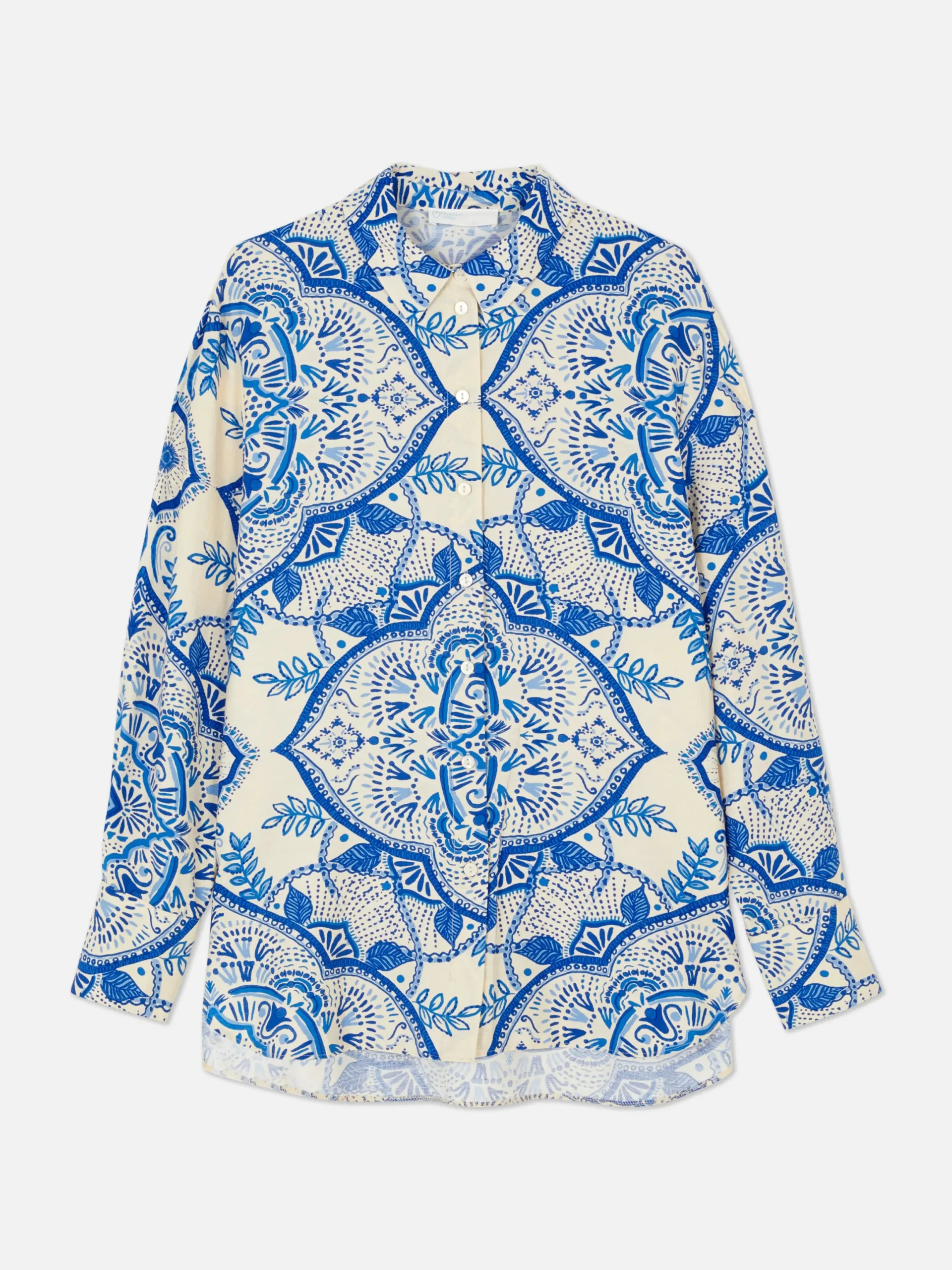 Mujer Primark Camisas Y Blusas|Camisa De Manga Larga Floral Abstracta