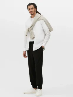 Hombre Primark Camisas|Camisa De Manga Larga Y Corte Recto