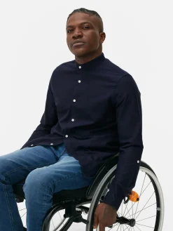 Hombre Primark Camisas|Camisa De Mangas Enrolladas Con Botones