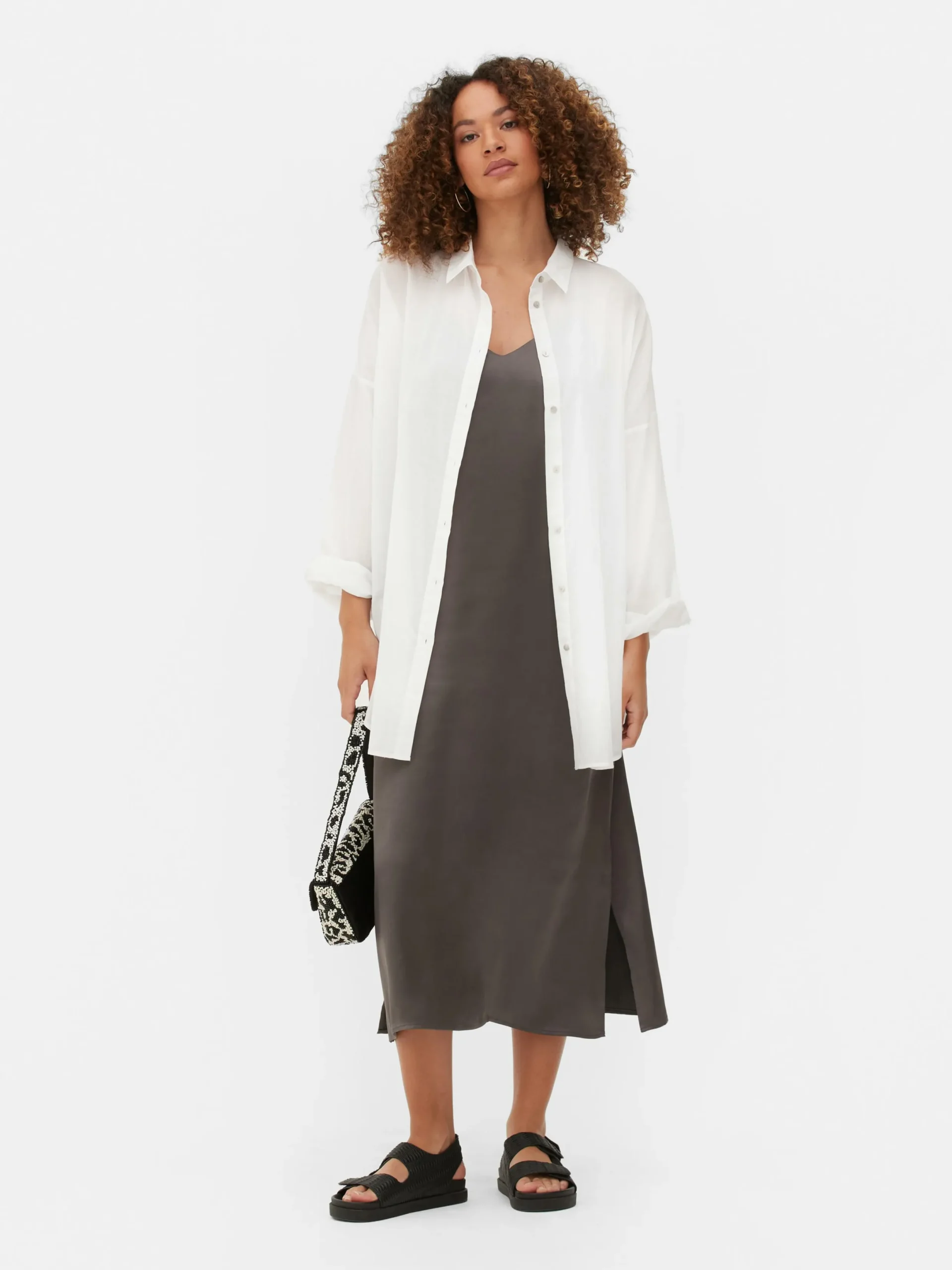 Mujer Primark Bañadores Y Ropa De Baño|Camisa De Playa Ligera Con Botones