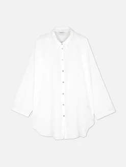 Mujer Primark Bañadores Y Ropa De Baño|Camisa De Playa Ligera Con Botones