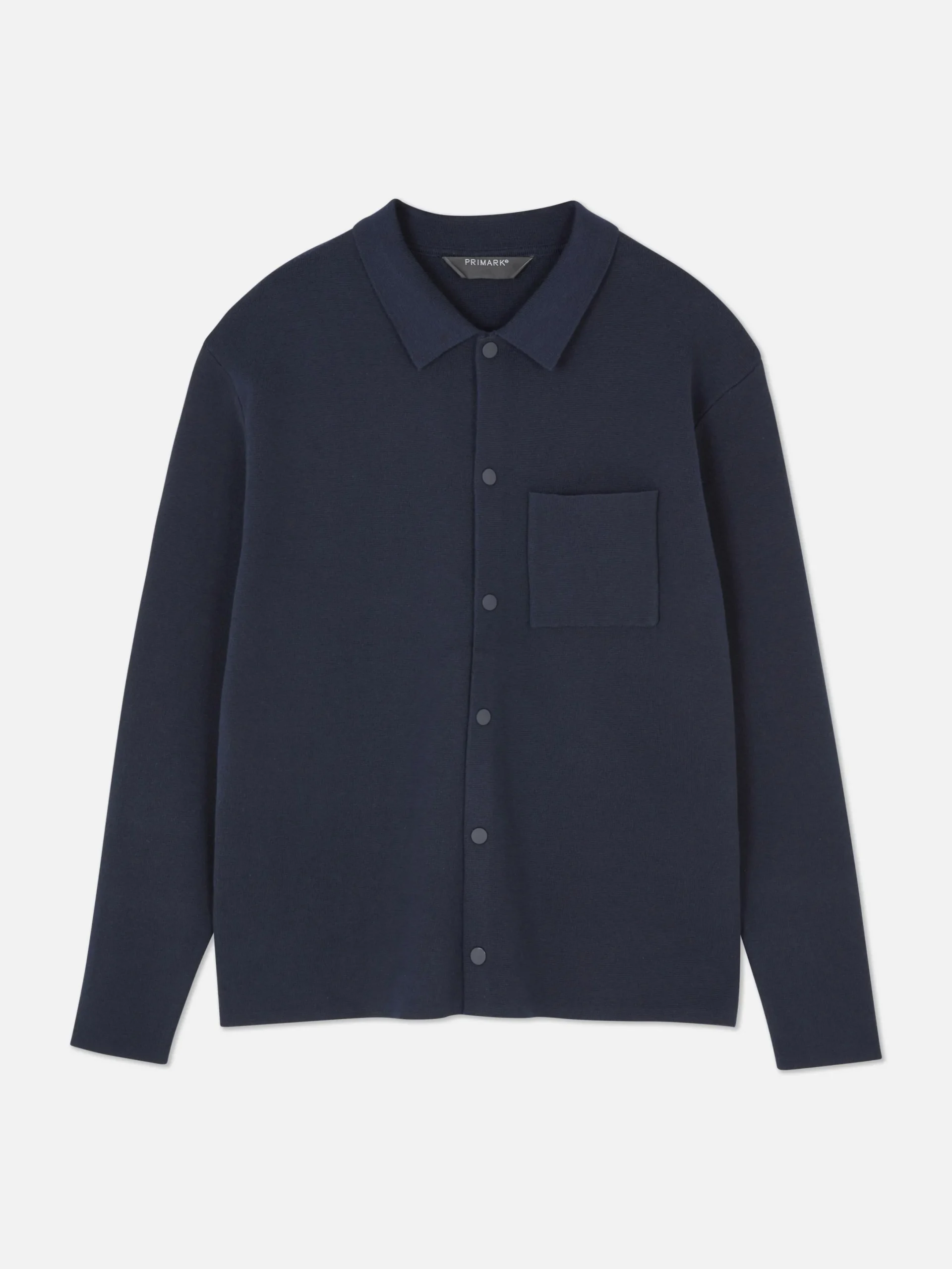 Hombre Primark Camisas|Camisa De Punto Con Corchetes