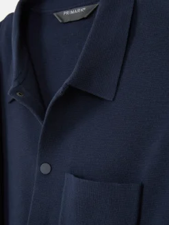 Hombre Primark Camisas|Camisa De Punto Con Corchetes