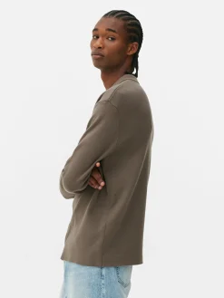 Hombre Primark Camisas|Camisa De Punto Con Corchetes