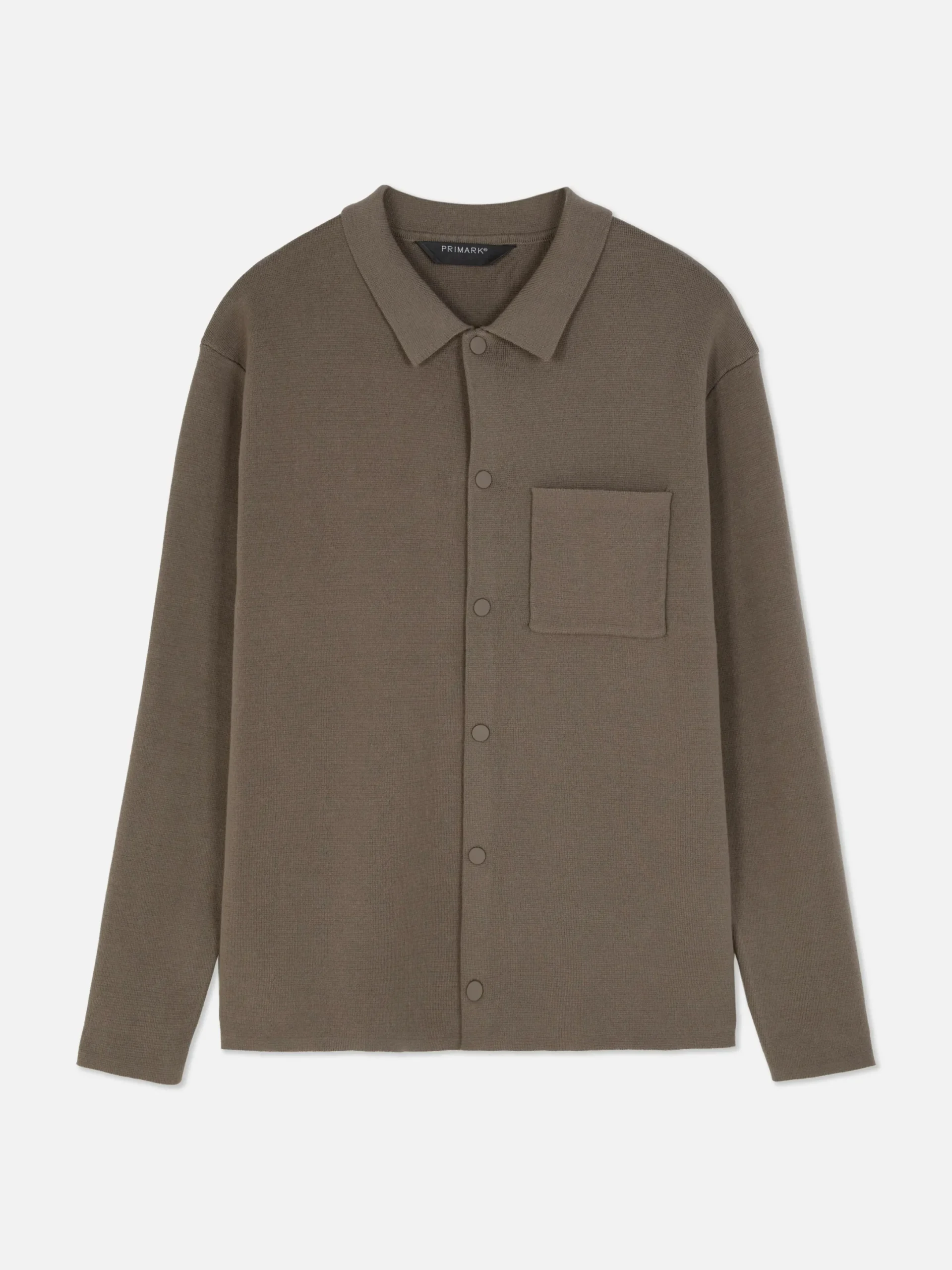 Hombre Primark Camisas|Camisa De Punto Con Corchetes