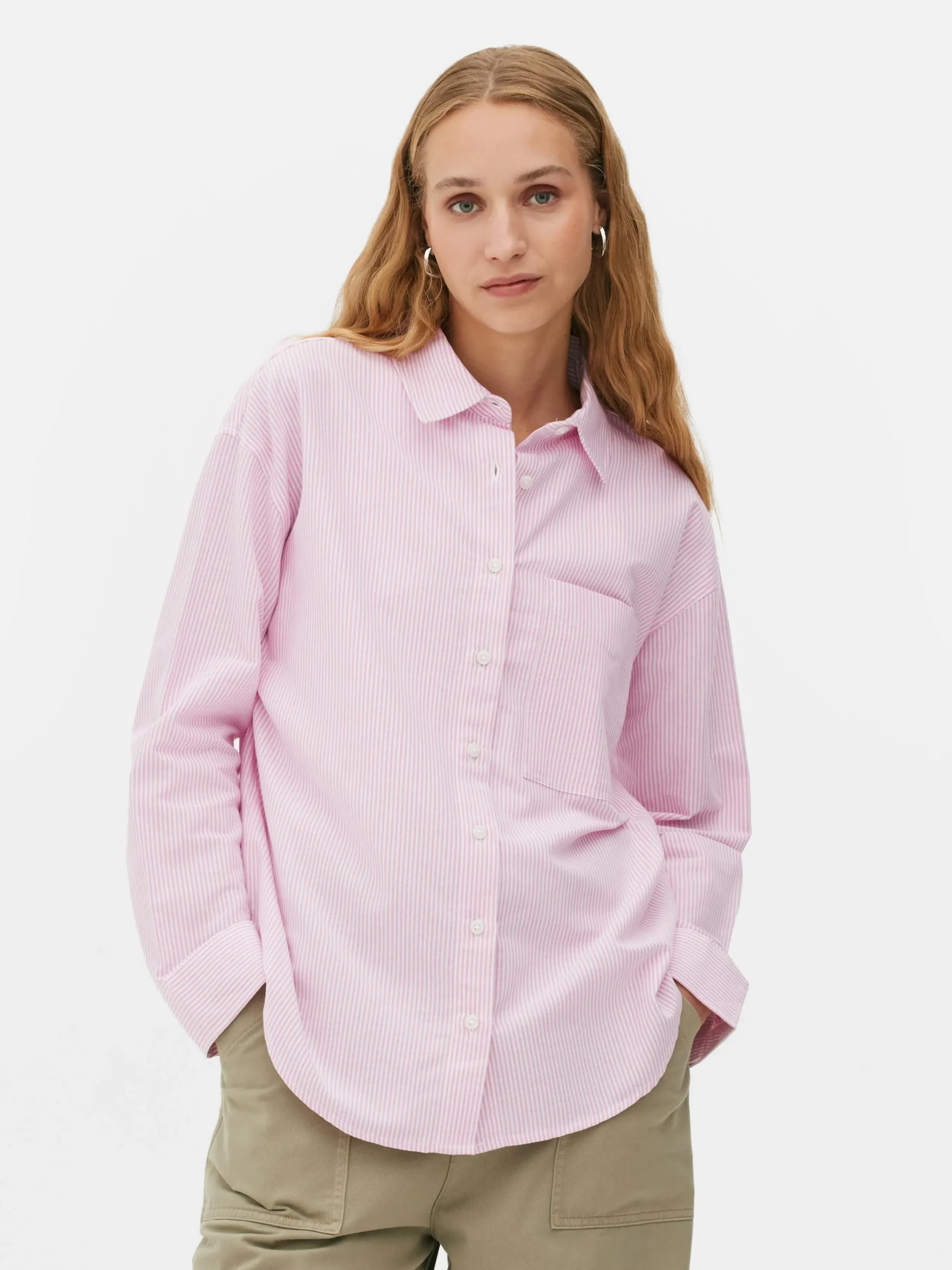 Mujer Primark Camisas Y Blusas|Camisa Oxford A Rayas
