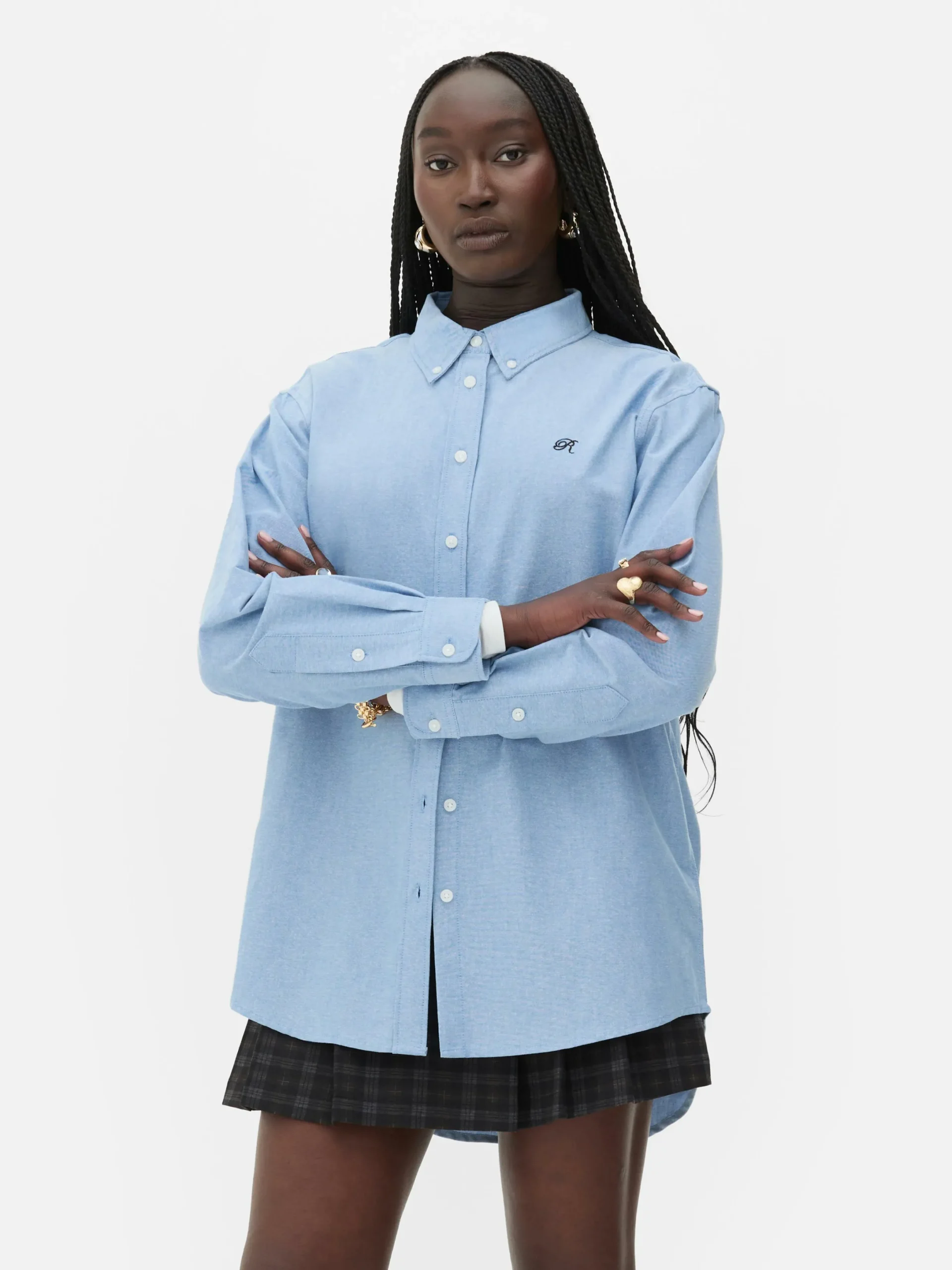 Mujer Primark Camisas Y Blusas|Camisa Oxford Abotonada De Rita Ora