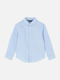 Niños Primark Camisas|Camisa Oxford De Manga Larga Para Niño Pequeño