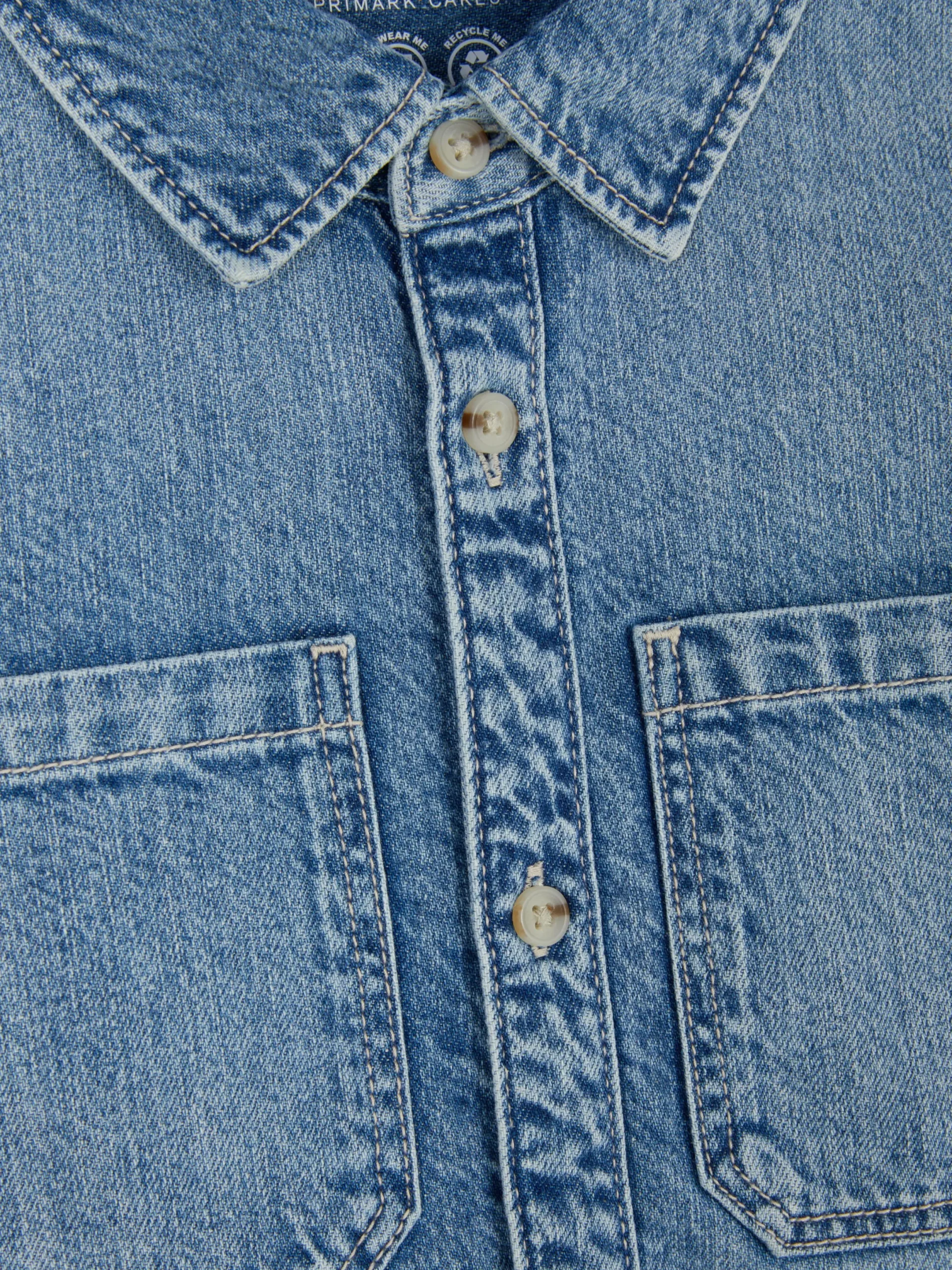 Niños Primark Camisas|Camisa Vaquera De Manga Larga