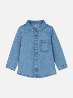 Primark Tops Y Camisetas|Camisa Vaquera De Manga Larga