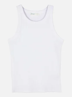 Mujer Primark Tops Y Camisetas|Camiseta Acanalada Con Espalda Nadadora