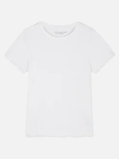 Niños Primark Tops Y Camisetas|Camiseta Acanalada Con Ribetes Ondulados