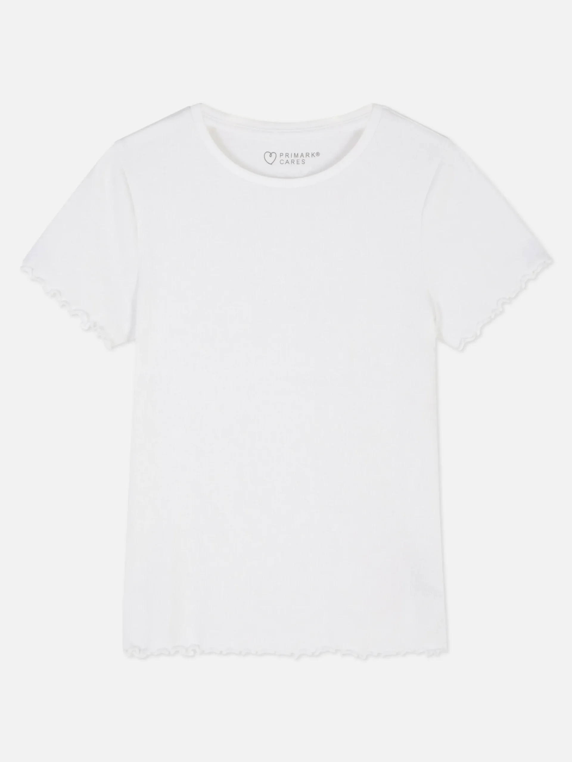 Niños Primark Tops Y Camisetas|Camiseta Acanalada Con Ribetes Ondulados