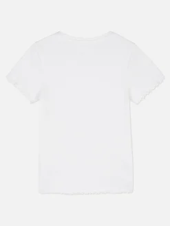 Niños Primark Tops Y Camisetas|Camiseta Acanalada Con Ribetes Ondulados