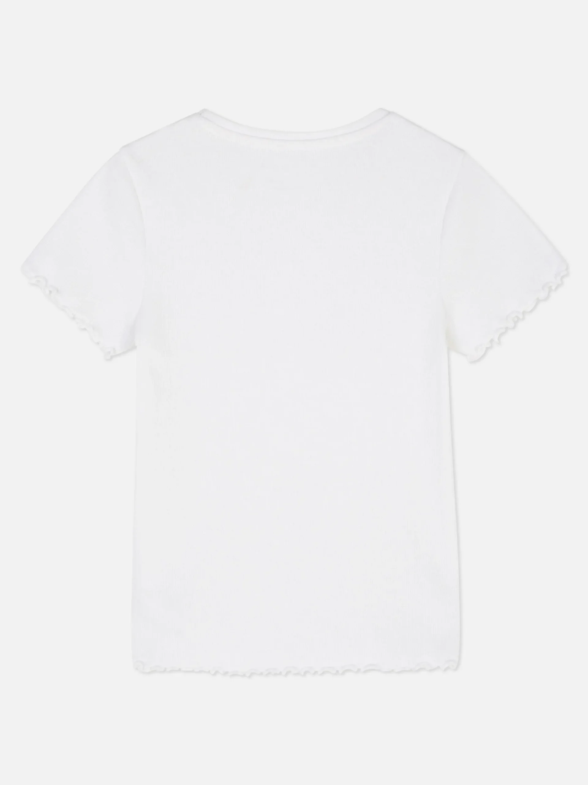 Niños Primark Tops Y Camisetas|Camiseta Acanalada Con Ribetes Ondulados