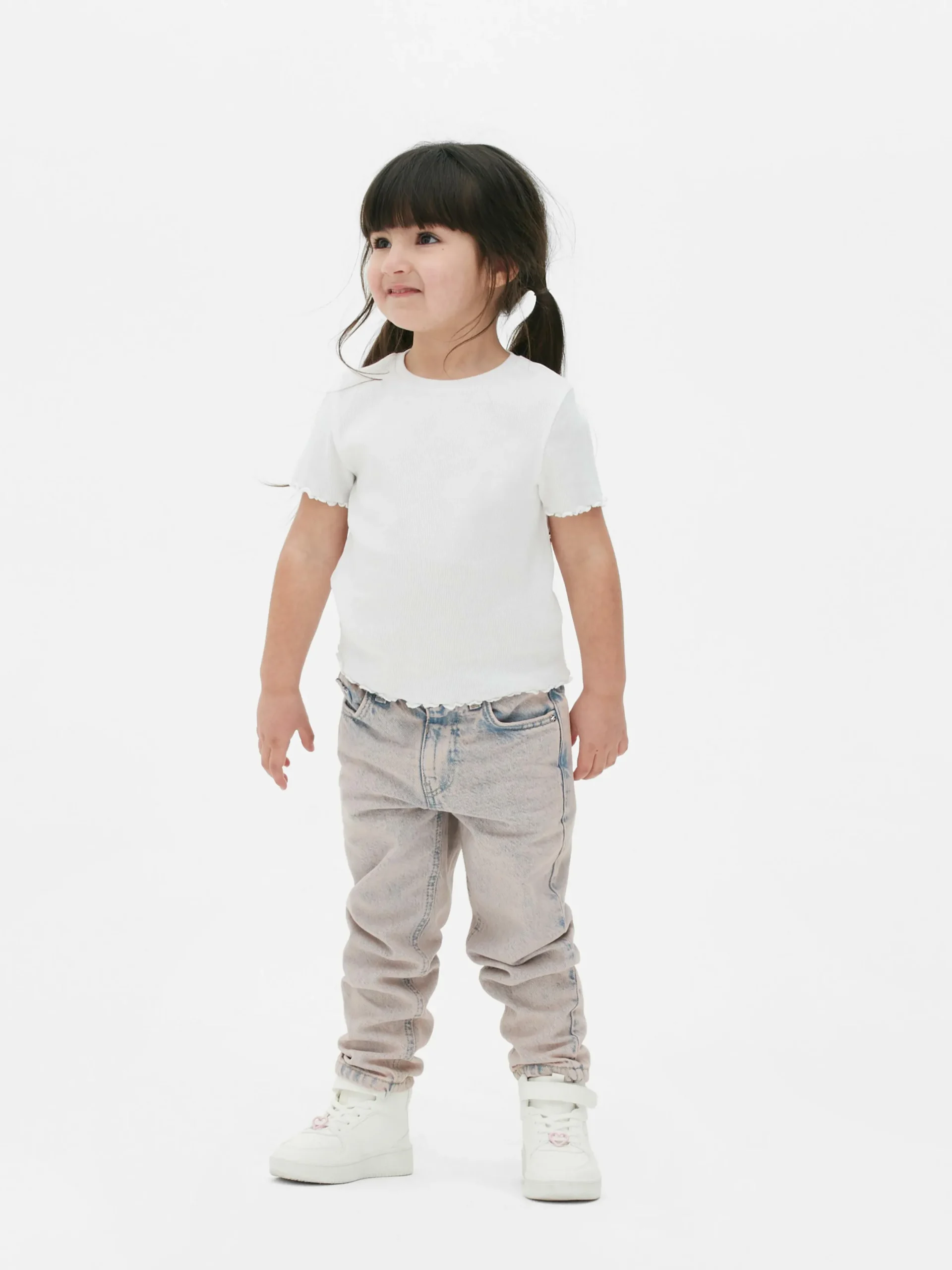 Niños Primark Tops Y Camisetas|Camiseta Acanalada Con Ribete Ondulado A Juego