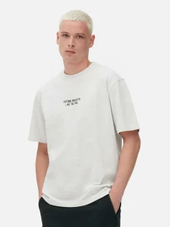 Hombre Primark Tops Y Camisetas|Camiseta Bordada De Future Projects