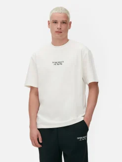 Hombre Primark Tops Y Camisetas|Camiseta Bordada De Future Projects