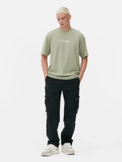 Hombre Primark Tops Y Camisetas|Camiseta Bordada De Future Projects