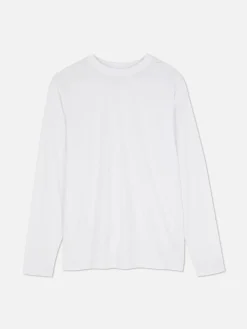 Hombre Primark Tops Y Camisetas|Camiseta Básica De Manga Larga