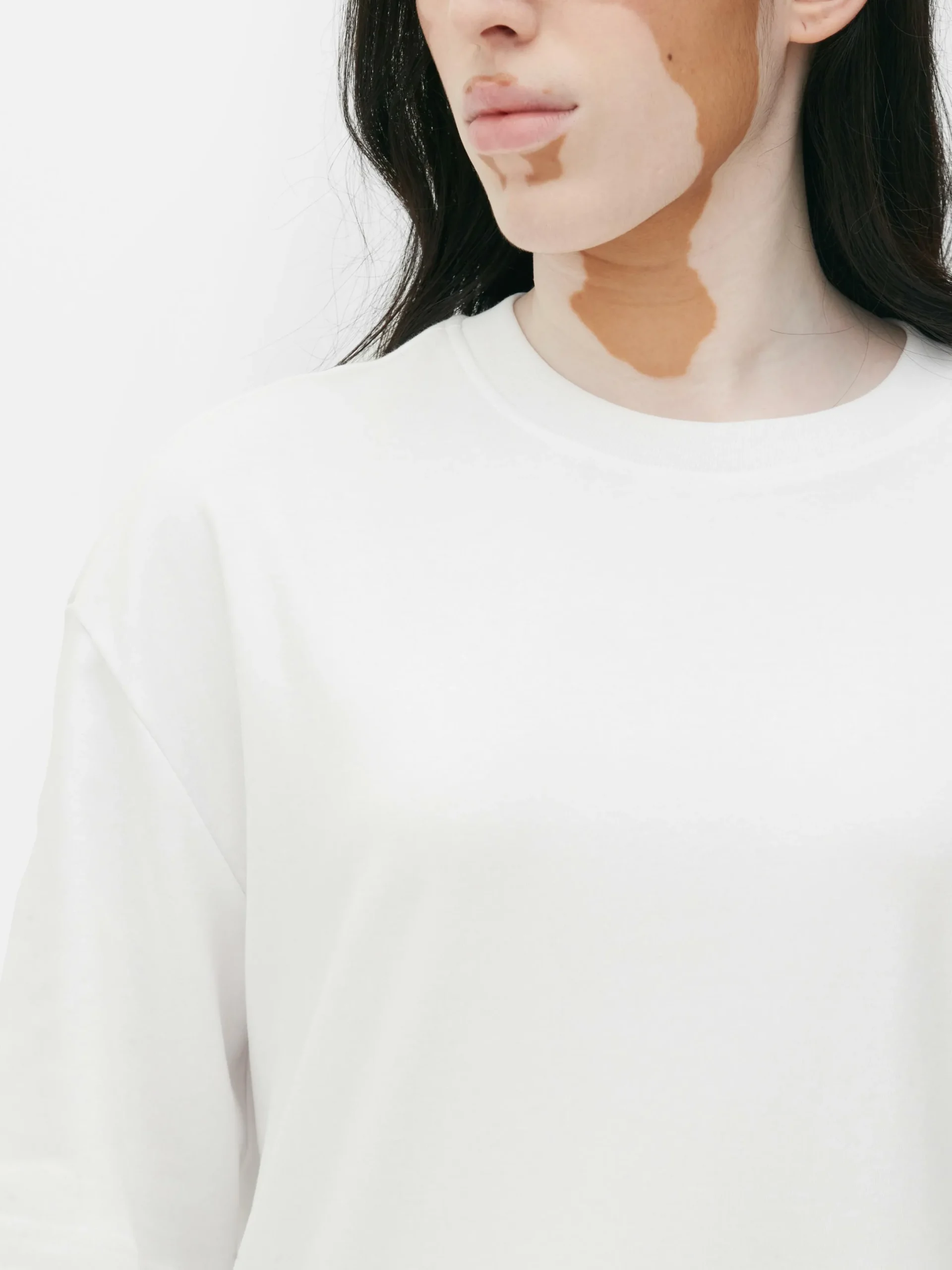 Mujer Primark Tops Y Camisetas|Camiseta Básica De Punto Extragrande