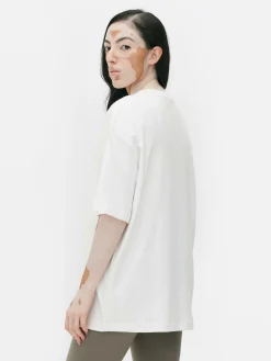 Mujer Primark Tops Y Camisetas|Camiseta Básica De Punto Extragrande