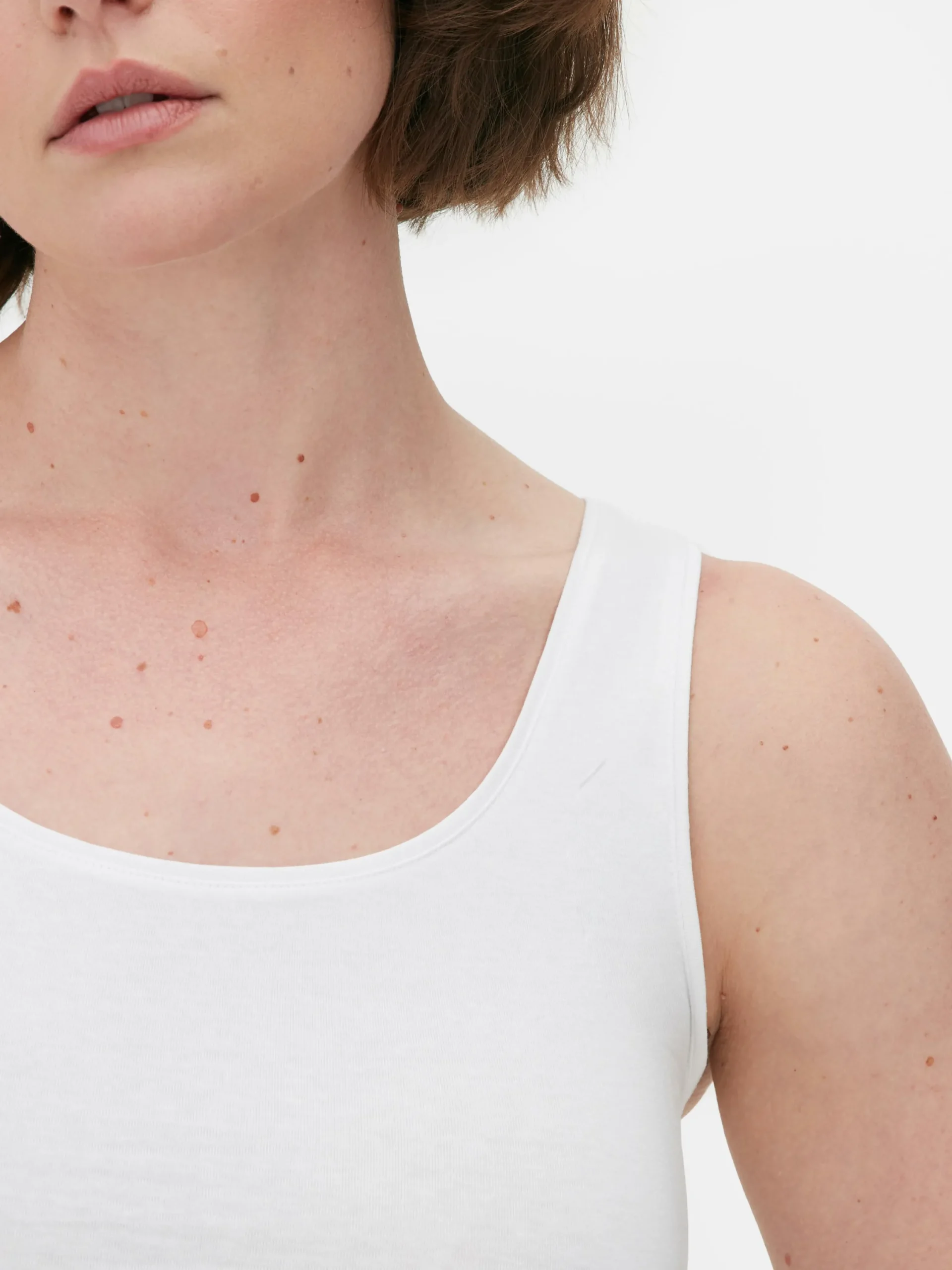 Mujer Primark Tops Y Camisetas|Camiseta Clásica Sin Mangas De Algodón