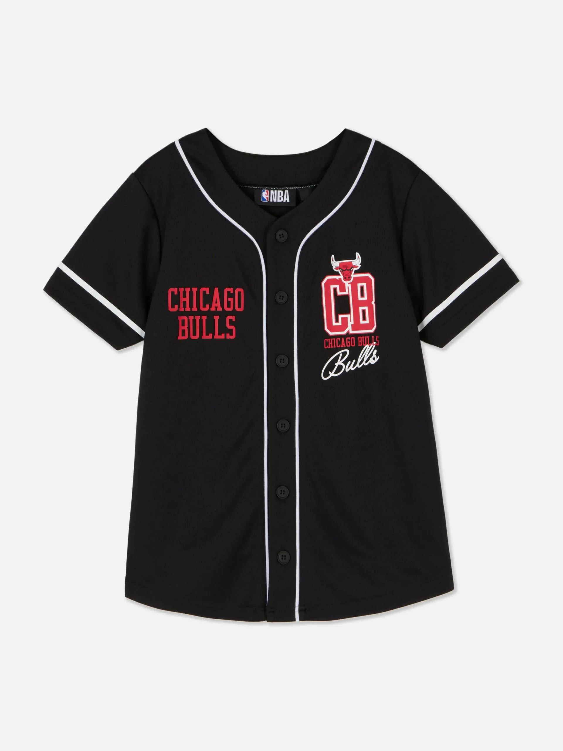 Niños Primark Tops Y Camisetas|Camiseta Con Botones De Los Chicago Bulls De La NBA