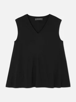 Mujer Primark Tops Y Camisetas|Camiseta Con Cuello De Pico Sin Mangas