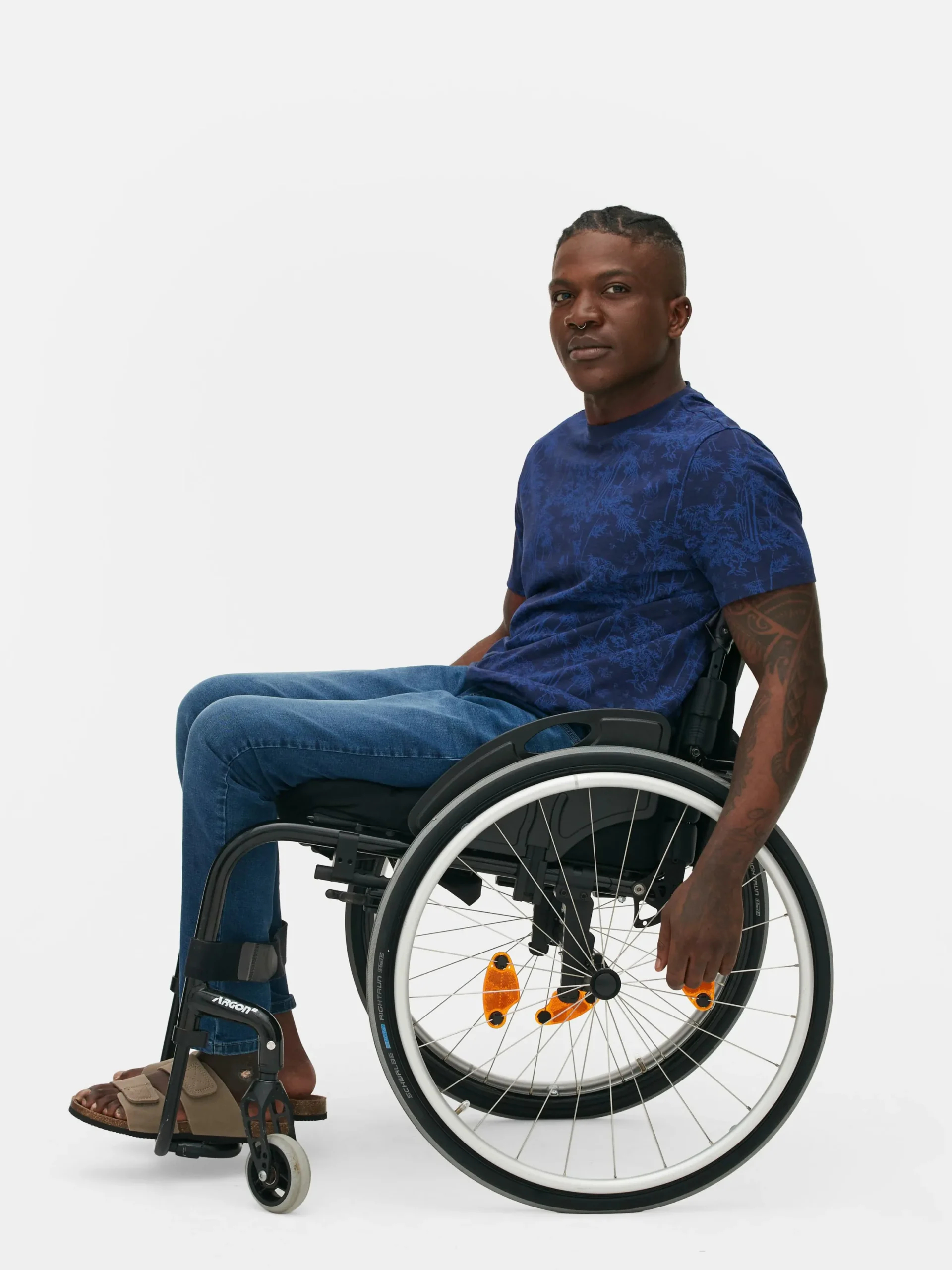 Hombre Primark Tops Y Camisetas|Camiseta Con Cuello Redondo Y árboles Japoneses